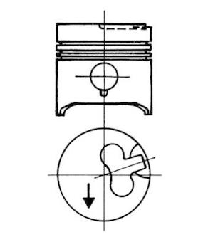 Píst KOLBENSCHMIDT 93578600