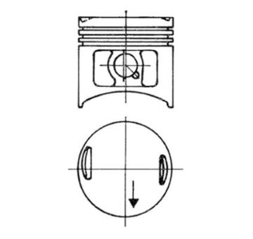 Píst KOLBENSCHMIDT 93673700