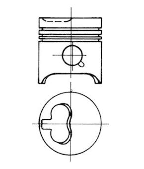 Píst KOLBENSCHMIDT 93648700