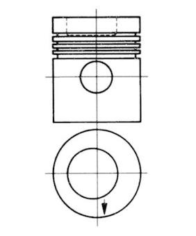 Píst KOLBENSCHMIDT 94949600