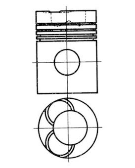 Píst KOLBENSCHMIDT 93751600