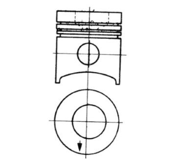 Píst KOLBENSCHMIDT 93757600