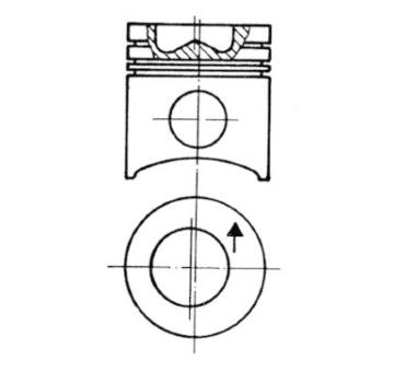 Píst KOLBENSCHMIDT 93759600