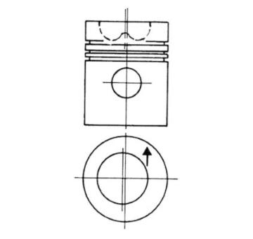 Píst KOLBENSCHMIDT 93793600
