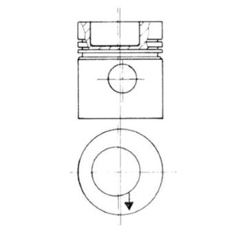 Píst KOLBENSCHMIDT 93831606