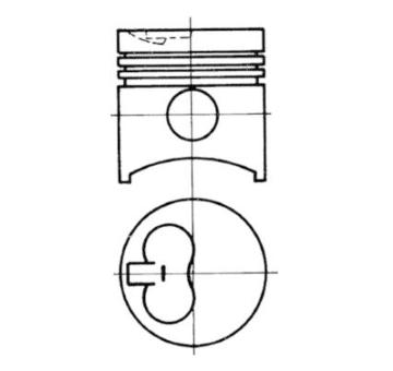 Píst KOLBENSCHMIDT 93844700