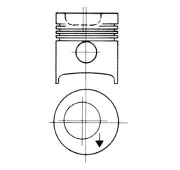 Píst KOLBENSCHMIDT 93858600