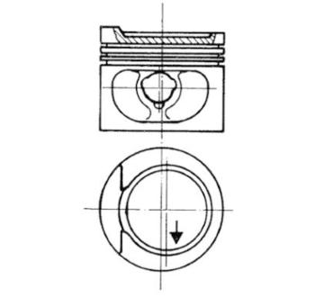 Píst KOLBENSCHMIDT 93872620