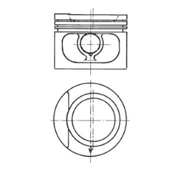 Píst KOLBENSCHMIDT 93876620