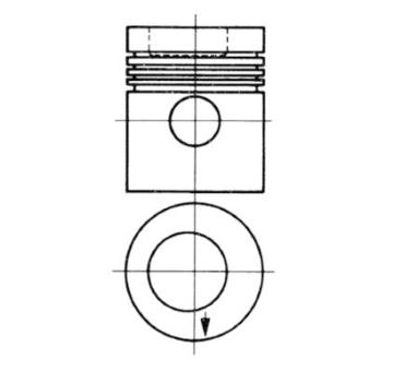 Píst KOLBENSCHMIDT 93882600