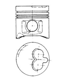 Píst KOLBENSCHMIDT 94576700