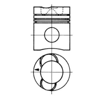 Píst KOLBENSCHMIDT 93938600