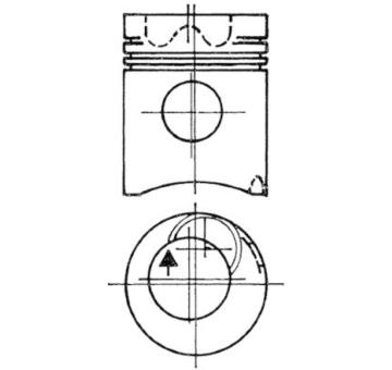 Píst KOLBENSCHMIDT 93987700