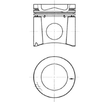 Píst KOLBENSCHMIDT 94728600