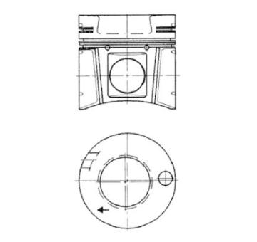 Píst KOLBENSCHMIDT 40175600