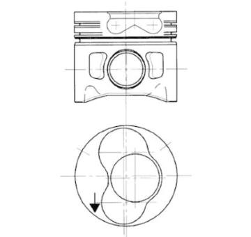 Píst KOLBENSCHMIDT 94427700