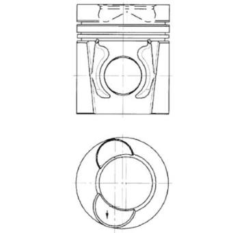 Píst KOLBENSCHMIDT 94445600
