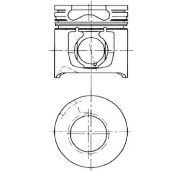 Píst KOLBENSCHMIDT 94450600