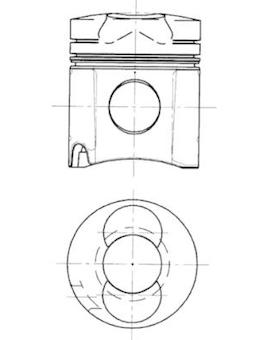 Píst KOLBENSCHMIDT 94452600
