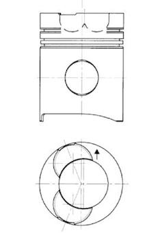 Píst KOLBENSCHMIDT 94456600