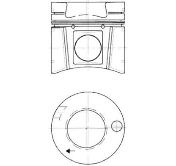 Píst KOLBENSCHMIDT 94512600
