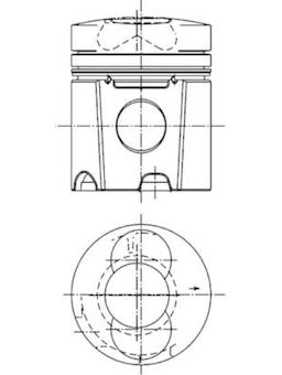 Píst KOLBENSCHMIDT 94528600