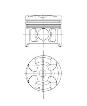 Píst KOLBENSCHMIDT 94819700