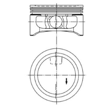 Píst KOLBENSCHMIDT 94912600