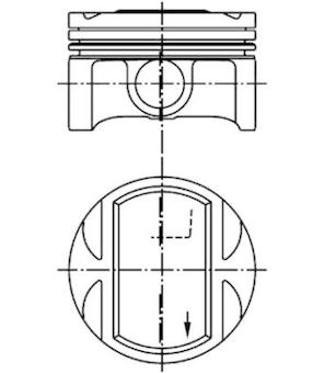 Píst KOLBENSCHMIDT 94954600