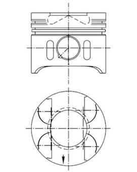 Píst KOLBENSCHMIDT 97409600