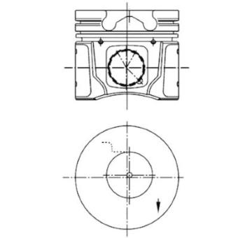 Píst KOLBENSCHMIDT 40014600