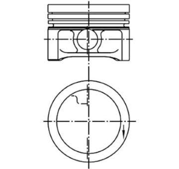 Píst KOLBENSCHMIDT 99455610