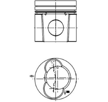 Píst KOLBENSCHMIDT 99484600