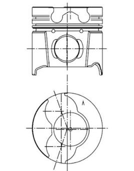 Píst KOLBENSCHMIDT 99561620