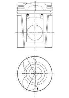 Píst KOLBENSCHMIDT 99748600