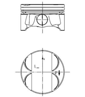 Píst KOLBENSCHMIDT 40085620