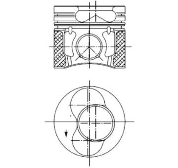 Píst KOLBENSCHMIDT 99470600
