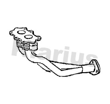 Výfukové potrubie KLARIUS 301038