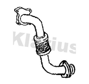Výfukové potrubie KLARIUS 301172