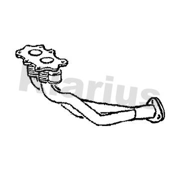 Výfukové potrubie KLARIUS 301219