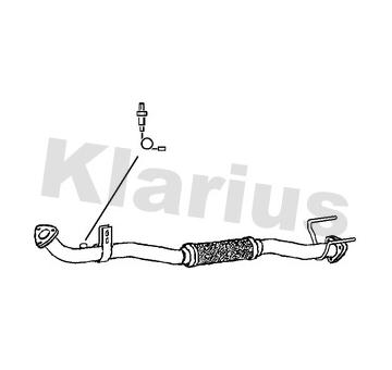 Výfukové potrubie KLARIUS 301958