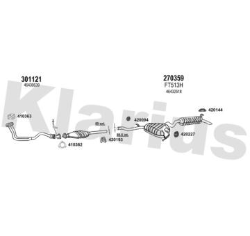 Výfukový systém KLARIUS 330359E