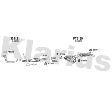 Výfukový systém KLARIUS 330359U