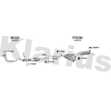 Výfukový systém KLARIUS 330363U