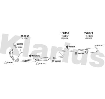 Výfukový systém KLARIUS 330962E