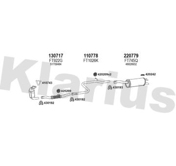 Výfukový systém KLARIUS 331069E