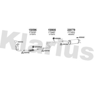 Výfukový systém KLARIUS 331081E