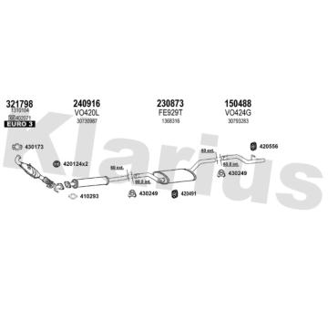 Výfukový systém KLARIUS 960562E