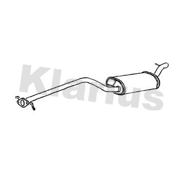 Stredný tlmič výfuku KLARIUS 270516