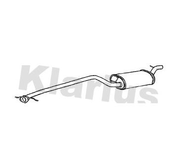 Stredný tlmič výfuku KLARIUS 270565